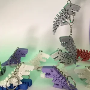 Llavero T-Rex flexible